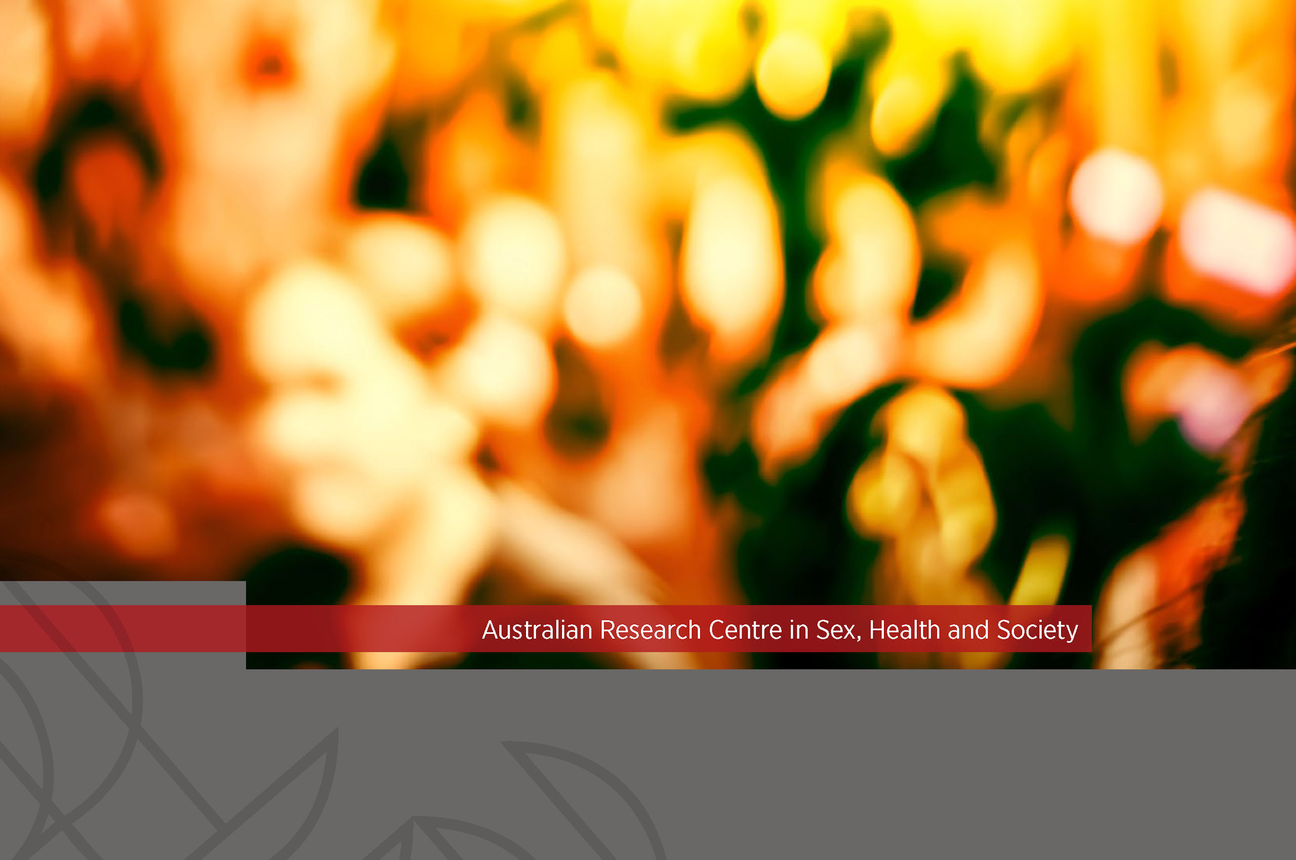 ARCSHS Annual Report 2016 Very blurry high-contrast yellow-and-orange toned image of a crowd