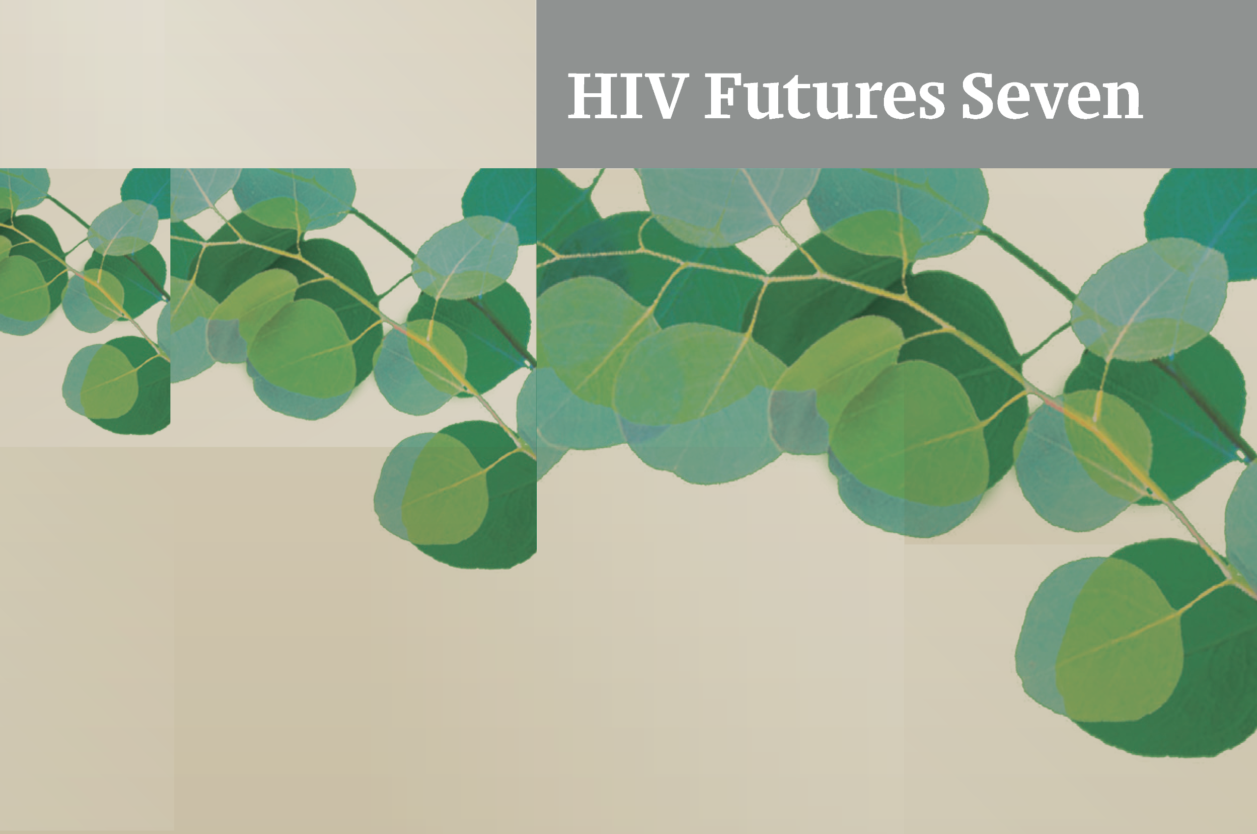 HIV Futures 7 logo with gum leaf design