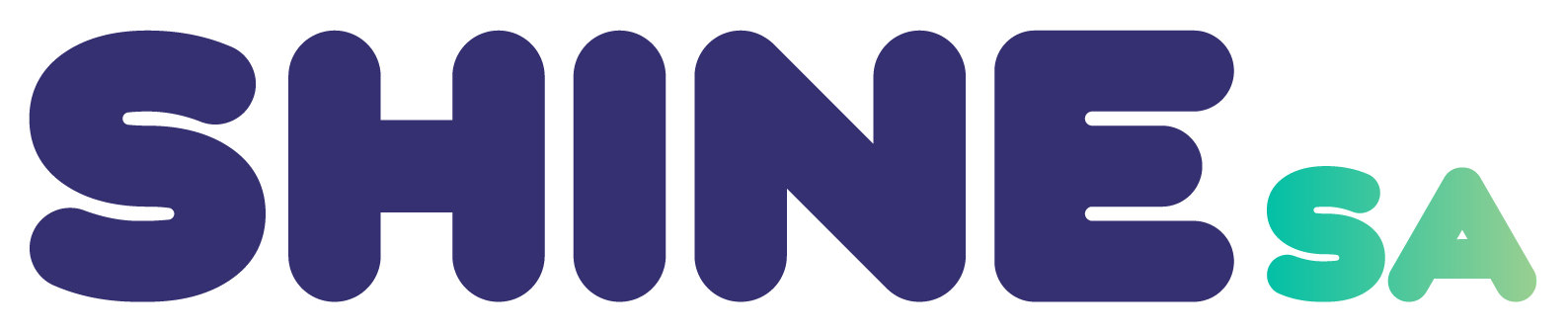 Text 'Shine SA' in a rounded all caps font