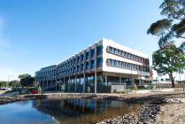 The exterior of AgriBio, the Centre for AgriBioscience