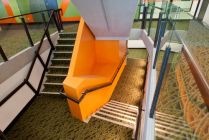 A staircase within AgriBio