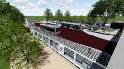 Science drive bus stop artist's drawing