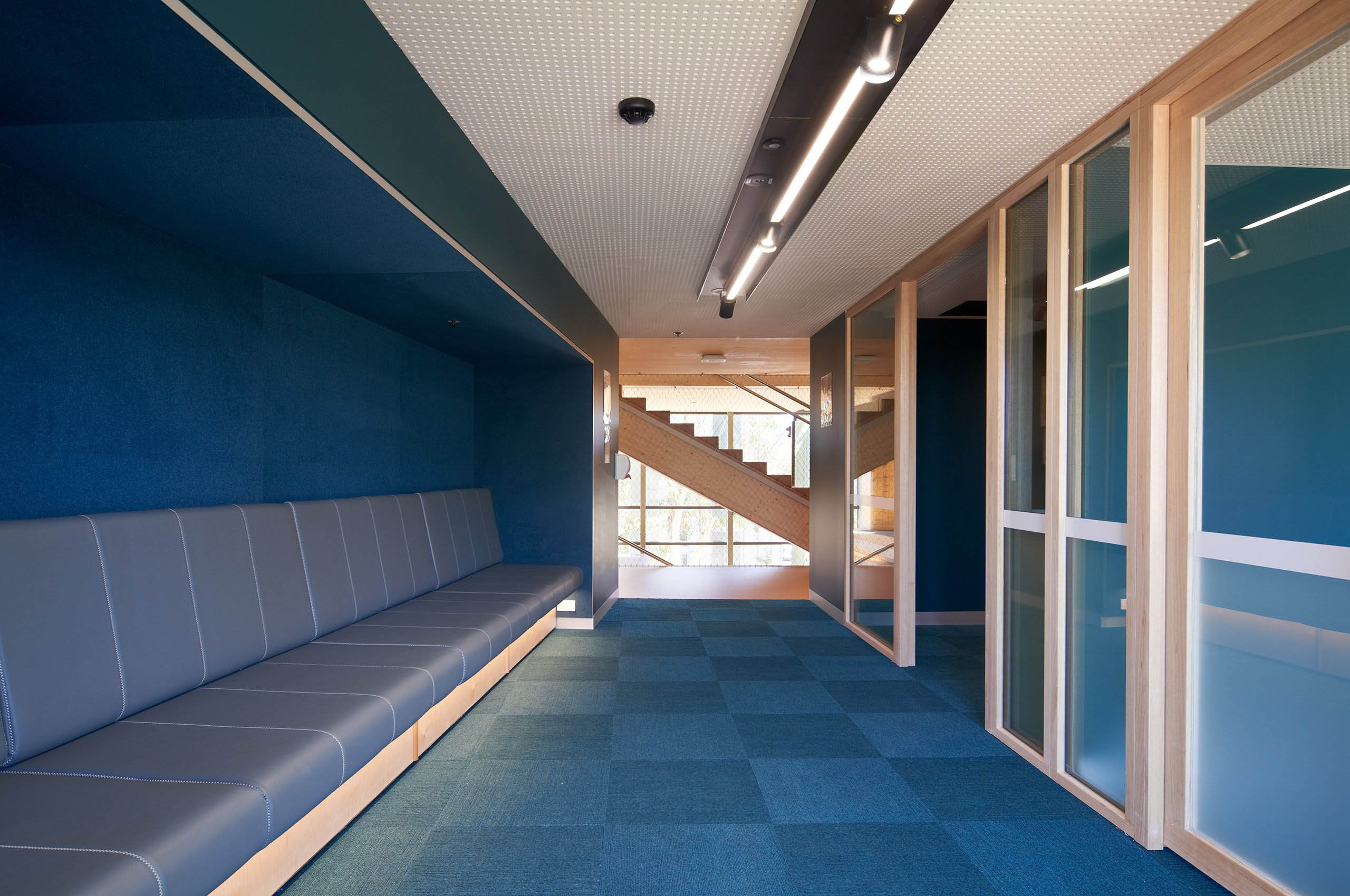 There are additional break-out spaces for studying.