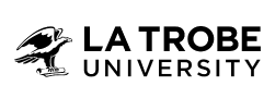La Trobe University Logo mono black